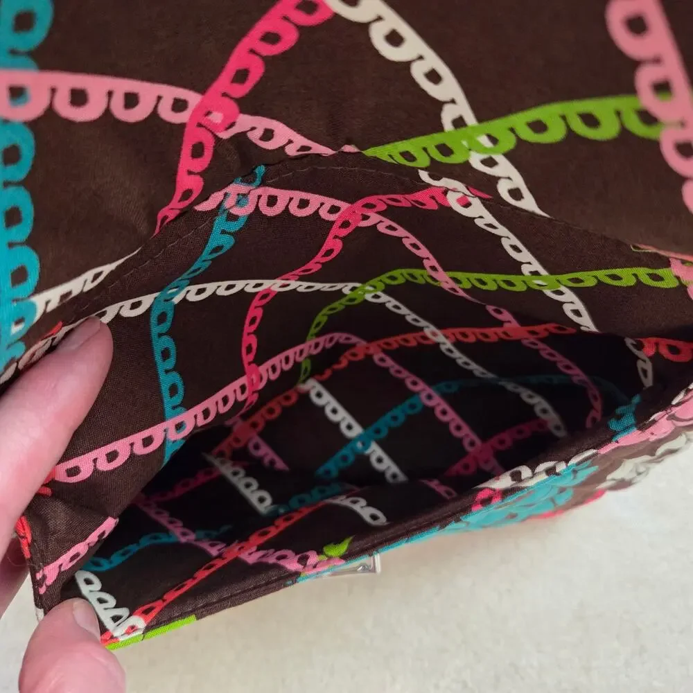 Vera Bradley Retired Lola Saddle Hipster Quilted Crossbody Handbag Adjustable